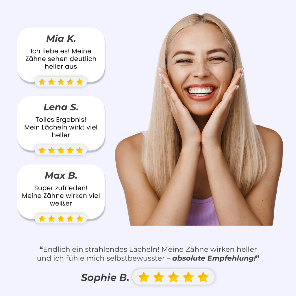 Zahnaufhellungs Serum - Für sichtbar weißere Zähne