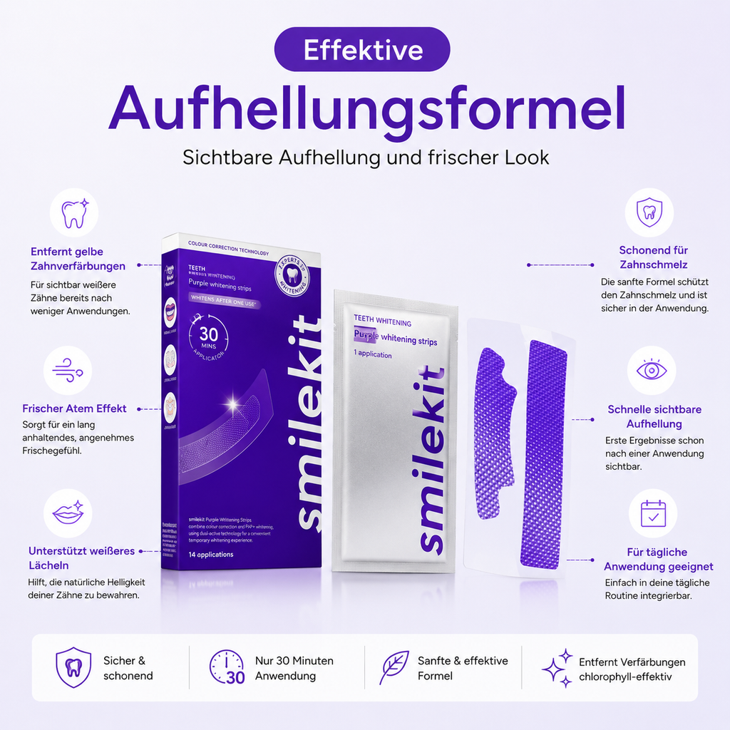 Whitening-Strips - Zahnaufhellungsstreifen